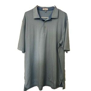 Peter Millar Summer Comfort Tequila XL Men's Blue Polo Shirt